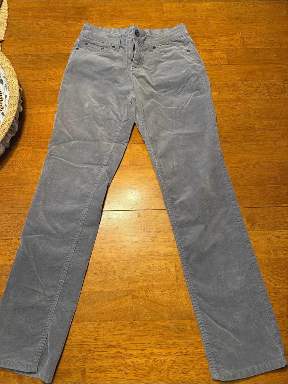 St. John's Bay Women's Corduroy Pants - Light Gray